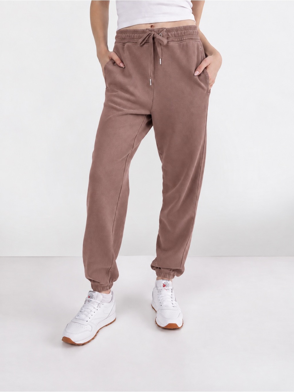 Aerie Big Chill Chocolate Brown Fleece Jogger Sweatpants